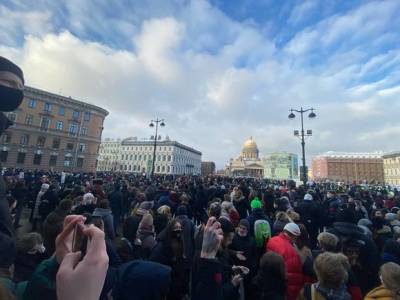 Александр Шишлов - Петербургский омбудсмен насчитал 7 тысяч участников воскресных протестов - rosbalt.ru - Санкт-Петербург