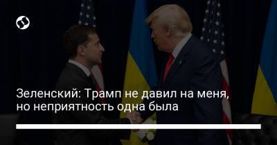 Дональд Трамп - Владимир Зеленский - Зеленский: Трамп не давил на меня, но неприятность одна была - liga.net - США
