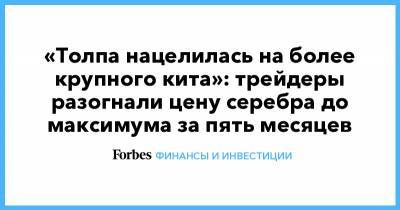«Толпа нацелилась на более крупного кита»: трейдеры разогнали цену серебра до максимума за пять месяцев - forbes.ru