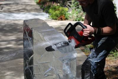 Парк Монрепо украсили ледяными скульптурами - neva.today