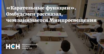 Сергей Кравцов - «Карательные функции». Омбудсмен рассказал, чем занимается Минпросвещения - nsn.fm