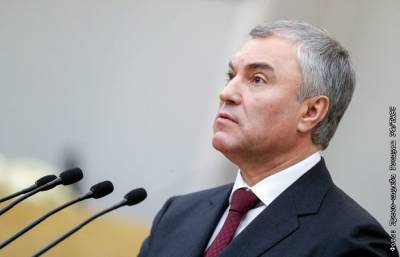 Вячеслав Володин - Володин допустил уголовное наказание за призыв к санкциям против россиян - interfax.ru - Москва