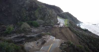 В Калифорнии кусок магистрали обрушился в океан: шокирующее видео - 24tv.ua - США - шт. Калифорния