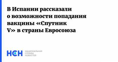 В Испании рассказали о возможности попадания вакцины «Спутник V» в страны Евросоюза - nsn.fm - Испания