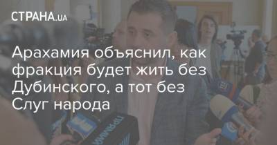 Александр Дубинский - Арахамия объяснил, как фракция будет жить без Дубинского, а тот без Слуг народа - strana.ua
