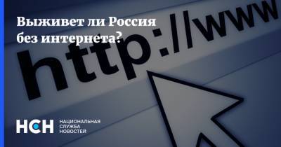 Дмитрий Медведев - Выживет ли Россия без интернета? - nsn.fm - Россия - США
