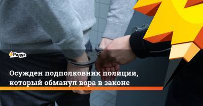 Александр Вершинин - Алексей Добрынин - Осужден подполковник полиции, который обманул вора в законе - ridus.ru - Москва