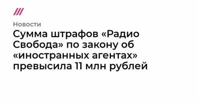 Людмила Савицкая - Cумма штрафов «Радио Свобода» по закону об «иностранных агентах» превысила 11 млн рублей - tvrain.ru
