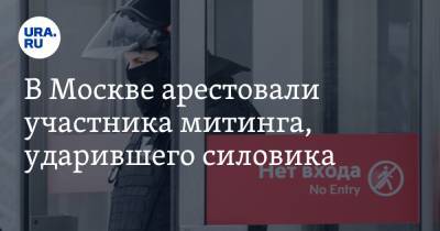 Алексей Навальный - В Москве арестовали участника митинга, ударившего силовика. Это первое уголовное дело после акций - ura.news - Москва