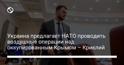 Владислав Криклий - Украина предлагает НАТО проводить воздушные операции над оккупированным Крымом – Криклий - liga.net - Крым - район Симферопольский