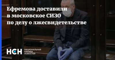 Михаил Ефремов - Александр Хуруджи - Ефремова доставили в московское СИЗО по делу о лжесвидетельстве - nsn.fm - Москва