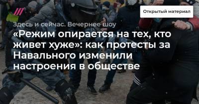«Режим опирается на тех, кто живет хуже»: как протесты за Навального изменили настроения в обществе - tvrain.ru