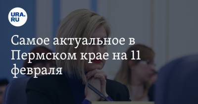 Самое актуальное в Пермском крае на 11 февраля. Ученики младших классов могут пропустить школу, Москва согласовала кандидатуру прокурора - ura.news - Москва - Пермь - Пермский край