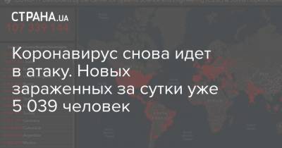 Максим Степанов - Коронавирус снова идет в атаку. Новых зараженных за сутки уже 5 039 человек - strana.ua - Киев - Ивано-Франковская обл.