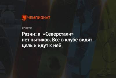 Андрей Разин - Разин: в «Северстали» нет нытиков. Все в клубе видят цель и идут к ней - championat.com