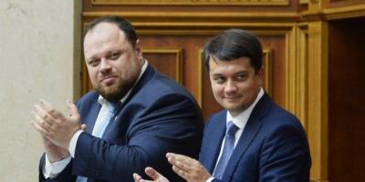 Владимир Зеленский - Дмитрий Разумков - Руслан Стефанчук - Александр Корниенко - «Никакой конфронтации». Корниенко назвал «слухами» информацию СМИ о планах заменить Разумкова на Стефанчука на посту спикера - nv.ua