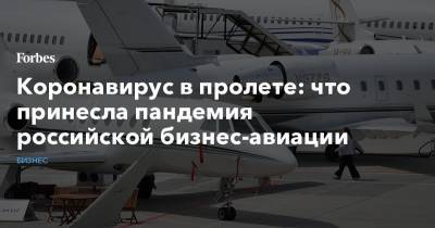 Коронавирус в пролете: что принесла пандемия российской бизнес-авиации - forbes.ru
