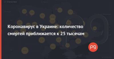 Коронавирус в Украине: количество смертей приближается к 25 тысячам - thepage.ua - Киев