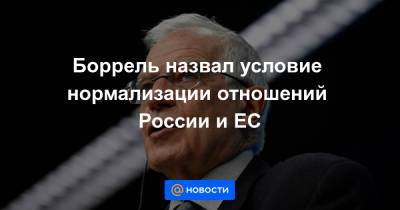 Сергей Лавров - Боррель назвал условие нормализации отношений России и ЕС - news.mail.ru - Москва