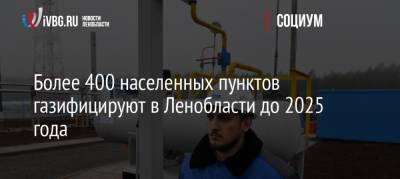 Сергей Густов - Более 400 населенных пунктов газифицируют в Ленобласти до 2025 года - ivbg.ru - Ленинградская обл.