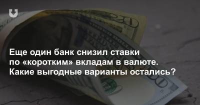 Еще один банк снизил ставки по «коротким» вкладам в валюте. Какие выгодные варианты остались? - news.tut.by