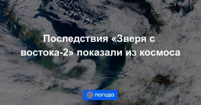 Последствия «Зверя с востока-2» показали из космоса - news.mail.ru - Англия - Голландия