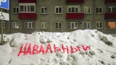Алексей Навальный - В Екатеринбурге рабочих послали засыпать надпись "Навальный" на пруду - svoboda.org - Москва - Санкт-Петербург - Екатеринбург
