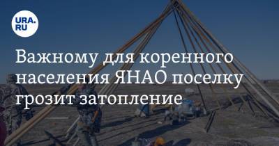 Важному для коренного населения ЯНАО поселку грозит затопление - ura.news - окр. Янао - район Тазовский