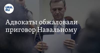 Алексей Навальный - Адвокаты обжаловали приговор Навальному - ura.news - Москва