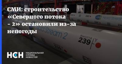 СМИ: строительство «Северного потока - 2» остановили из-за непогоды - nsn.fm - Дания