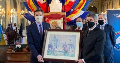 Вадим Омельченко - Украина вернула во французский музей изъятую у воров картину за 1, 5 млн долл (фото) - focus.ua - Франция