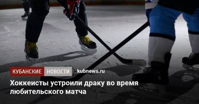 Хоккеисты устроили драку во время любительского матча - kubnews.ru - Сочи - Sochi