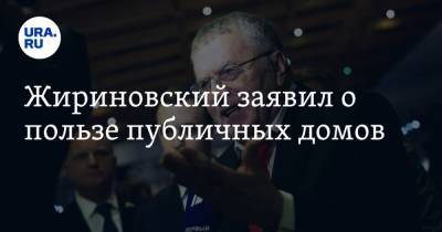 Владимир Жириновский - Жириновский заявил о пользе публичных домов - ura.news - Турция - Царьград