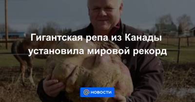 Анна Лысенко - Гигантская репа из Канады установила мировой рекорд - news.mail.ru - Канада