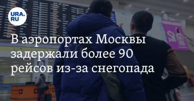 В аэропортах Москвы задержали более 90 рейсов из-за снегопада - ura.news - Москва