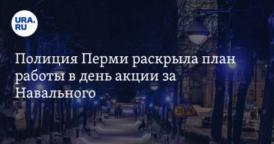 Алексей Навальный - Полиция Перми раскрыла план работы в день акции за Навального - ura.news - Пермь - Пермский край