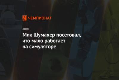 Гюнтер Штайнер - Мик Шумахер - Мик Шумахер посетовал, что мало работает на симуляторе - championat.com