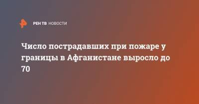 Число пострадавших при пожаре у границы в Афганистане выросло до 70 - ren.tv - Иран - Афганистан