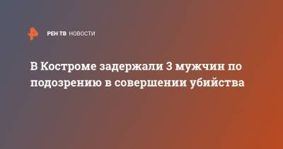 В Костроме задержали троих мужчин по подозрению в совершении убийства - ren.tv - Кострома