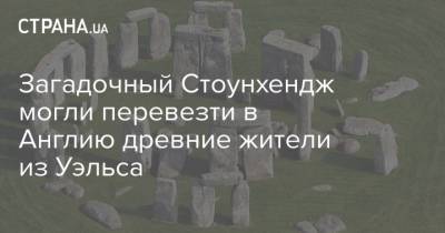 Загадочный Стоунхендж могли перевезти в Англию древние жители из Уэльса - strana.ua - Англия