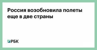 Россия возобновила полеты еще в две страны - smartmoney.one - Москва - Россия - Армения - Ереван - Баку