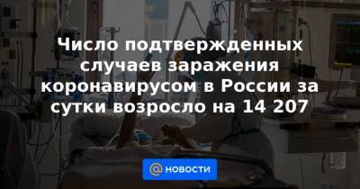 Число подтвержденных случаев заражения коронавирусом в России за сутки возросло на 14 207 - news.mail.ru - Санкт-Петербург - Московская обл. - Нижегородская обл. - респ. Алтай - Воронежская обл. - респ. Чечня - Еврейская обл. - респ.Тыва - Ростовская обл. - Магаданская обл. - окр. Янао - респ. Хакасия