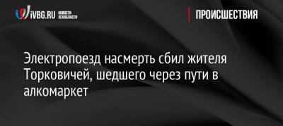 Электропоезд насмерть сбил жителя Торковичей, шедшего через пути в алкомаркет - ivbg.ru - Ленинградская обл. - Санкт-Петербург