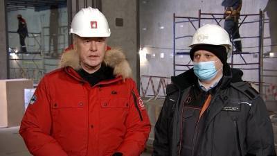 Сергей Собянин - Собянин осмотрел ход строительства станции метро "Воронцовская" в ЮЗАО - tvc.ru