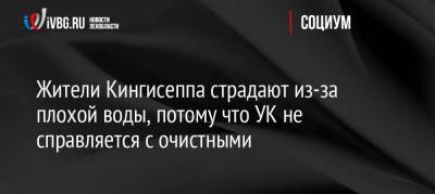 Александр Дрозденко - Жители Кингисеппа страдают из-за плохой воды, потому что УК не справляется с очистными - ivbg.ru - Ленинградская обл. - Кингисепп
