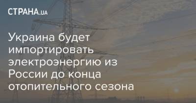 Андрей Герус - Украина будет импортировать электроэнергию из России до конца отопительного сезона - strana.ua