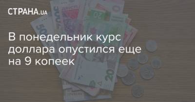 В понедельник курс доллара опустился еще на 9 копеек - strana.ua