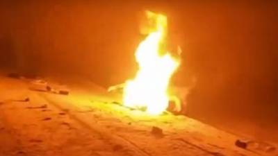 Снегоход в Чебоксарском районе сгорел ярким пламенем, водитель погиб - usedcars.ru - респ. Чувашия - Чебоксары