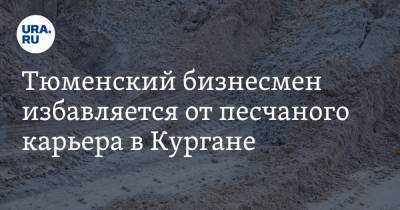 Тюменский бизнесмен избавляется от песчаного карьера в Кургане - ura.news - Тюмень - Курган