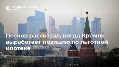 Владимир Путин - Дмитрий Песков - Песков рассказал, когда Кремль выработает позицию по льготной ипотеке - realty.ria.ru - Москва - Россия